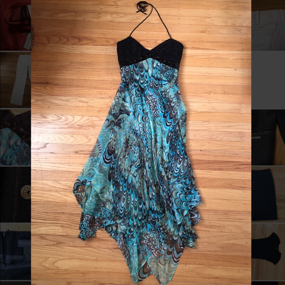 Laundry by Shelli Segal Flowy Scarf Dress size 2
